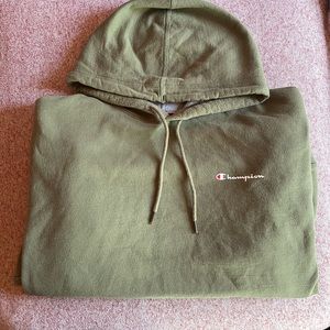Men’s XL Olive Green Champion hoodie with kangaroo pocket